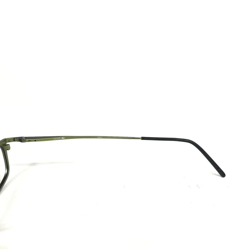 Lacoste Eyeglasses Frames LA12013 BK Black Green Rectangular Full Rim 50-16-140